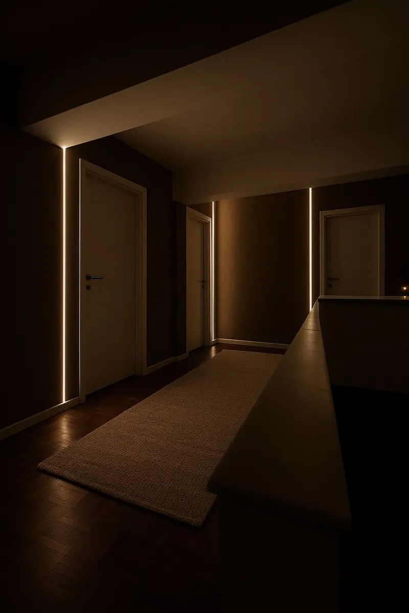 Corredor do espaço de massagem tântrica The Tantric Flow em Lisboa